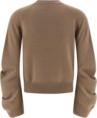 Nude Virgin Wool Crewneck Sweater - Camel