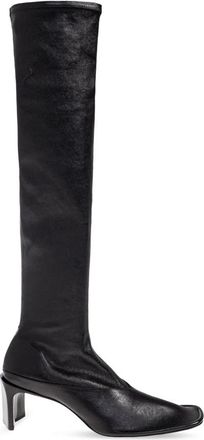 Jil Sander Schoenen, Dames, Zwart, 36 EU, Leer, Leren laarzen