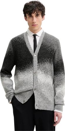 Desigual Manchester Cardigan - Heren - Vesten - Grijs - M - Wol - Truien & Vesten