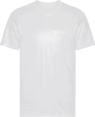 Maison Margiela T-Shirt In Jersey Di Cotone Effetto Lucido-Uomo
