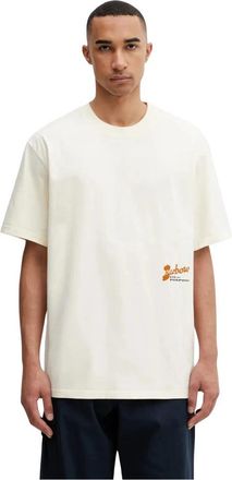 Barbour Terrain Oversized Grafisch T-shirt - Heren - T-shirts - Beige - S - Katoen - Tops