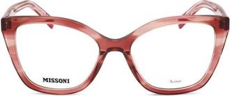 Missoni Ladies Red Rectangular Eyeglass Frames MIS 0184