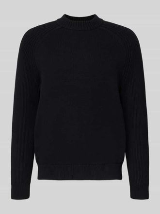 Selected Regular Fit Strickpullover aus reiner Baumwolle Modell DERECK in Black, Gr&ouml;&szlig;e XL