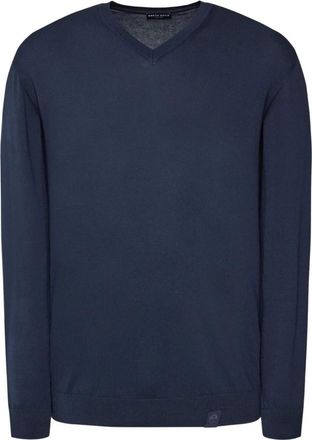 North Sails Crewneck Gebreide Kleding Navy Katoen Eco Fijn - Heren - Longsleeves - Blauw - M - Katoen - Tops
