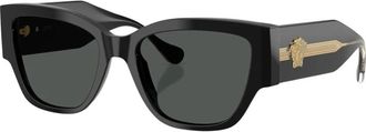 Versace Medusa Focus Cat-Eye Zonnebril - Dames - Zonnebrillen - Zwart - 55 MM - Accessoires