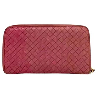 Bottega Veneta Pre-owned Wallets, female, Pink, Size: ONE SIZE Pre-owned Leather wallets
