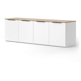 Vicco Conjunto De Sal&oacute;n Wido, Blanco/sonoma, 2 Partes