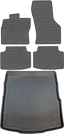 OEM Volkswagen Passat B8 Sed&aacute;n Desde Diciembre De 2014. Juego De Alfombrillas De Goma Para Coche Y Alfombrilla Para Maletero
