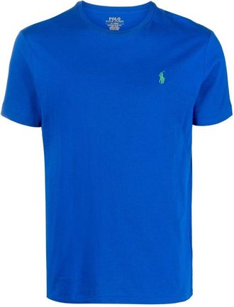 Polo Ralph Lauren embroidered-logo short-sleeve T-shirt - men - Cotton - S - Blue