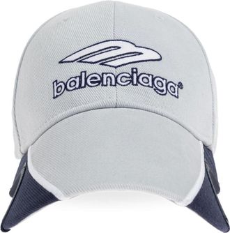 Balenciaga Caps, male, Gray, Size: M 3b Football Cap