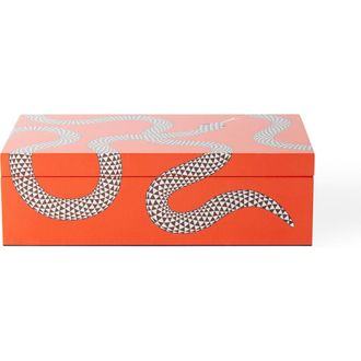 Jonathan Adler Eden Lacquer Box in Poppy Orange at Nordstrom, Size Medium