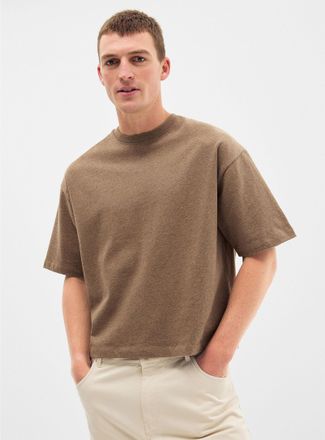 Le 31 Mens Cropped T-shirt Oversized fit