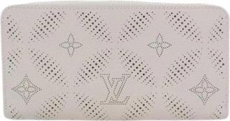 Louis Vuitton Pre-owned Mahina Lange Portemonnee - Heren - Vintage Accessoires - Grijs - ONE Size - Leer - Vintage