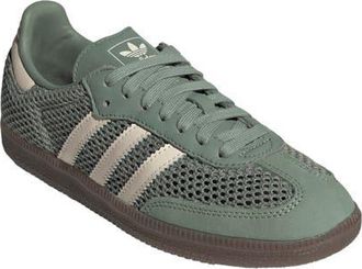adidas Gender Inclusive Samba OG Sneaker in Silver Green/White/Gold at Nordstrom, Size 6.5 Womens