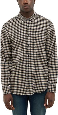 Mustang Langarmhemd MUSTANG Herren Style Eastbridge, Herren, Gr. XXL, US-Gr&ouml;ssen, bunt 12786, Web, 100% Baumwolle, kariert, regular fit, Hemden Langarmhemd