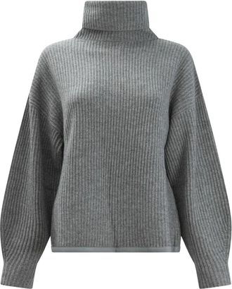 Max & Moi Poppy Turtleneck Sweater - Dames - Coltruien - Grijs - S - Wol - Truien & Vesten