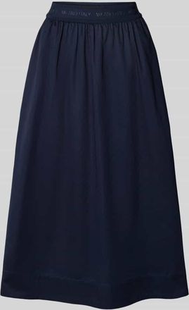 Milano Milano Italy Midirock mit Eingrifftaschen in Marine, Größe 38