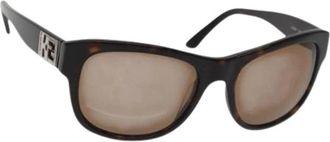 Fendi Pre-owned Accessories, female, Brown, Size: ONE SIZE Pre-owned Vintage Sunglasses