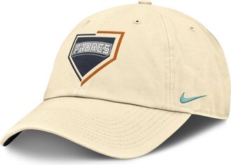 Nike San Diego Padres City Connect Club Nike Mens MLB Trucker Adjustable Hat in Brown | NB010HOZPYP-SWW