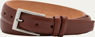 W. Kleinberg Mens Semi-Matte Calf Leather Belt