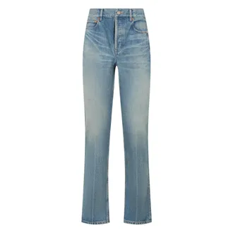 Saint Laurent Jeans, Dames, Blauw, W28, Jeans
