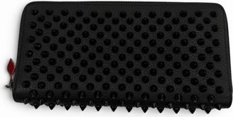 Christian Louboutin Black Leather Long Wallet (Bi-Fold) (Pre-Owned)