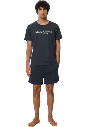 Marc O'Polo T-Shirt MARC OPOLO Mix & Match Cotton, Herren, Gr. XXL, blau (schwarz navy), Jersey, Obermaterial: 100% Baumwolle, unifarben, regular fit h&uuml;ftbedecken