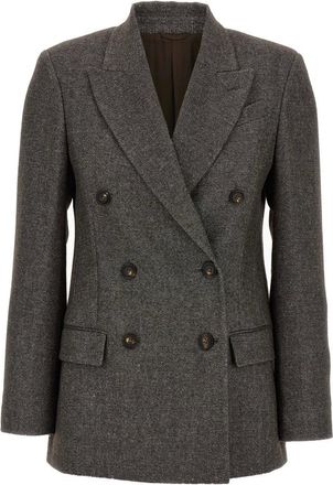 Brunello Cucinelli Mujer, Chaquetas, Marrón, Talla: XS