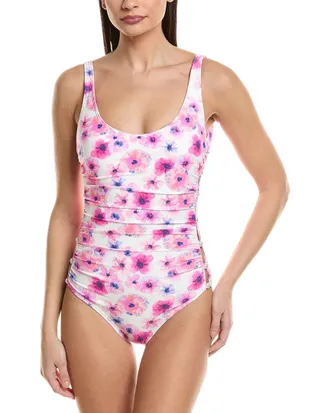 Carmen Marc Valvo Printed One-Piece