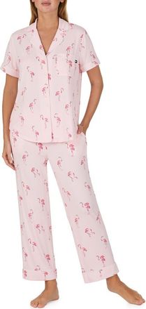 Kate Spade New York print crop pajamas in Pink Multi at Nordstrom, Size X-Small