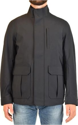 Emporio Armani Light Jacket - Heren - Zomerjassen - Zwart - L - Polyester - Jassen