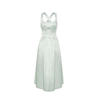 Philosophy di Lorenzo Serafini Kleedjes, Dames, Groen, M, Long Duchesse Jurk