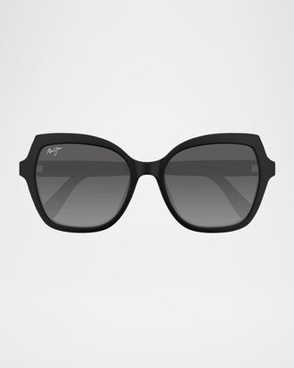 Maui Jim Mens Mamane Acetate Butterfly Sunglasses