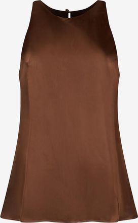 Reformation &Auml;rmelloses Top aus Seidensatin Saskia