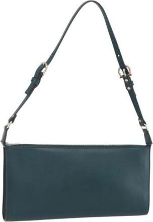 Ferragamo Pre-owned Leren Schoudertas - Dames - Vintage Schoudertas - Groen - ONE Size - Leer - Vintage