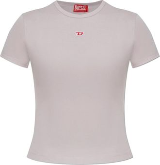 Diesel T-Shirts, female, Purple, Size: 2XS T-shirt T-Uncutie-Long-D