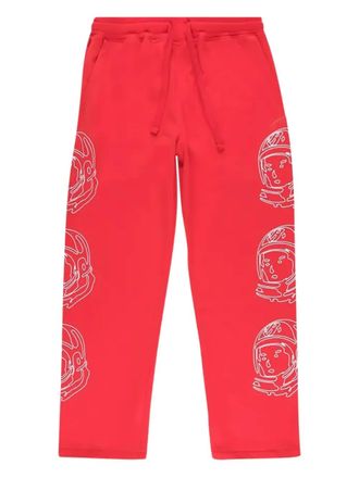 Billionaire Boys Club helmet-print track pants - men - Fabric - XXXL - Red