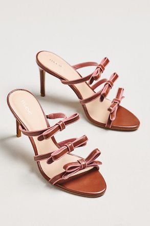 Maeve Triple-Bow Kitten Heels