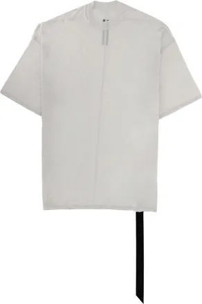 Rick Owens White Solid Crew Neck T-Shirt