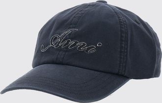 Ami Cappello da baseball in cotone nero con logo