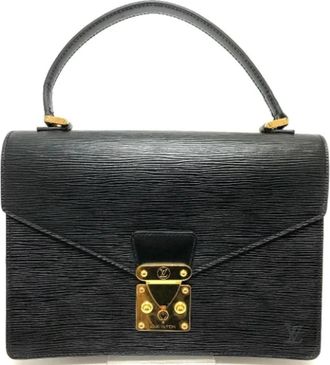 Louis Vuitton Tweedehands leren Louis Vuitton tassen - Dames - Vintage Handtas - Zwart - ONE Size - Leer - Vintage