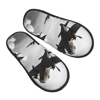 Generic Slippers World War Portable Slipper Furry Cotton Slipper For Home Ladies Room M