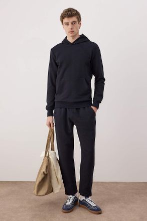 Trendyol MAN Heren Donkerblauw Effen Lang Regular fit Sweatshirts