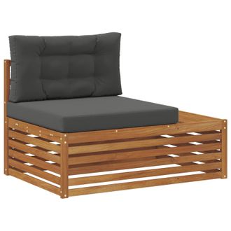 vidaXL Sof&aacute; Modular De Exterior Con Coj&iacute;n Natural 115 X 83 X 73 Cm Vidaxl
