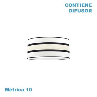 Fabrilamp Pantalla Colgante Karla M10 Blanca/beis 50dx50dx22h Difusor Incluido