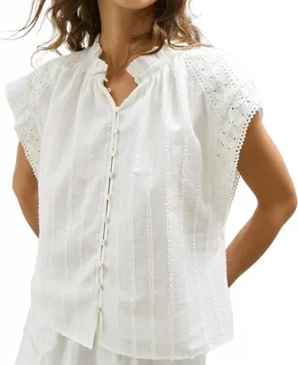 M&eacute;lissa Nepton Flo Blouse In Off White
