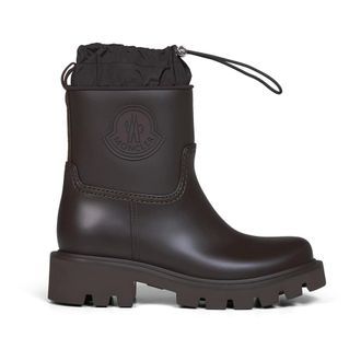 Moncler Kickstream Rain Boots - female - Moncler - Wellies - Brown - 4 UK - Shoes