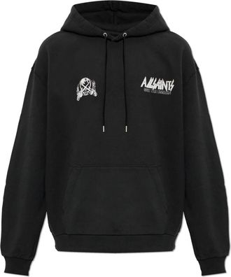 AllSaints Chromium Sweatshirt - Heren - Hoodies - Zwart - L - Katoen - Hoodies & sweatvesten