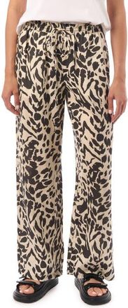 Equipment Linen Pull On Pant in Speckled Animal at Nordstrom, Size Medium