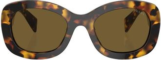 Prada Prada PR A13S oversize frame sunglasses - women - Acetate - 54 - Brown